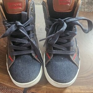 Levi's Kids High-Top Sneakers - Navy and Brown